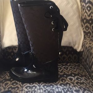 Authentic Coach Rain Boots